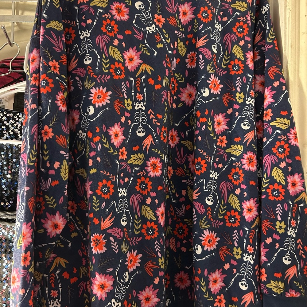 Floral Skeleton Print Size 2x Pixie Lady - image 3